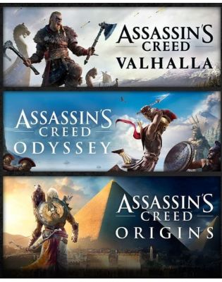 Купить Assassin´s Creed Bundle: Valhalla, Odyssey, Origins для Xbox One и Series X|S (ключ)